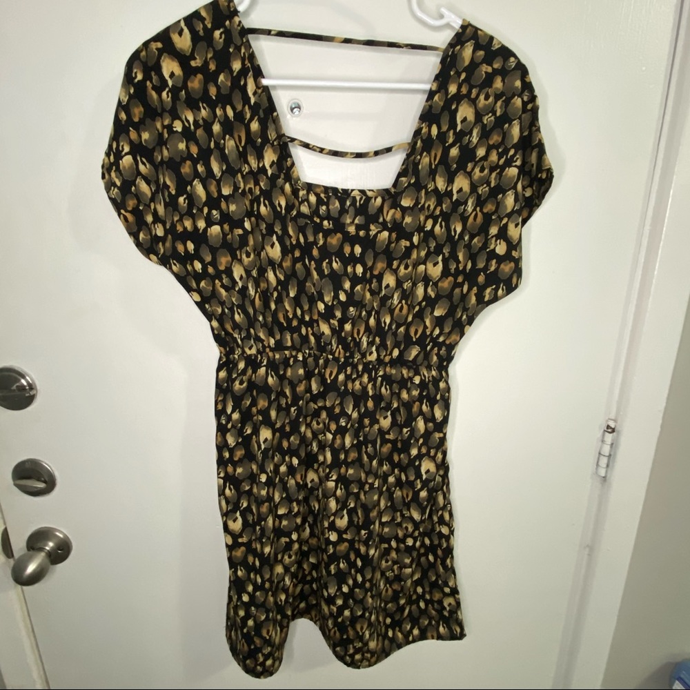 Sweet Claire Animal Print Dress Small